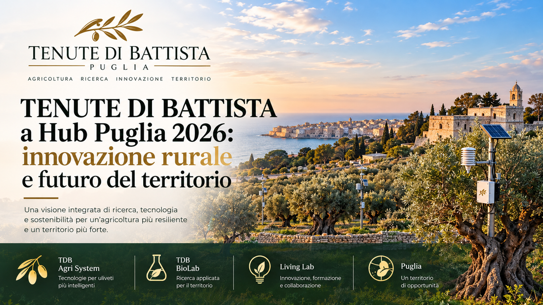 TENUTE DI BATTISTA a Hub Puglia 2026: innovazione rurale e futuro del territorio