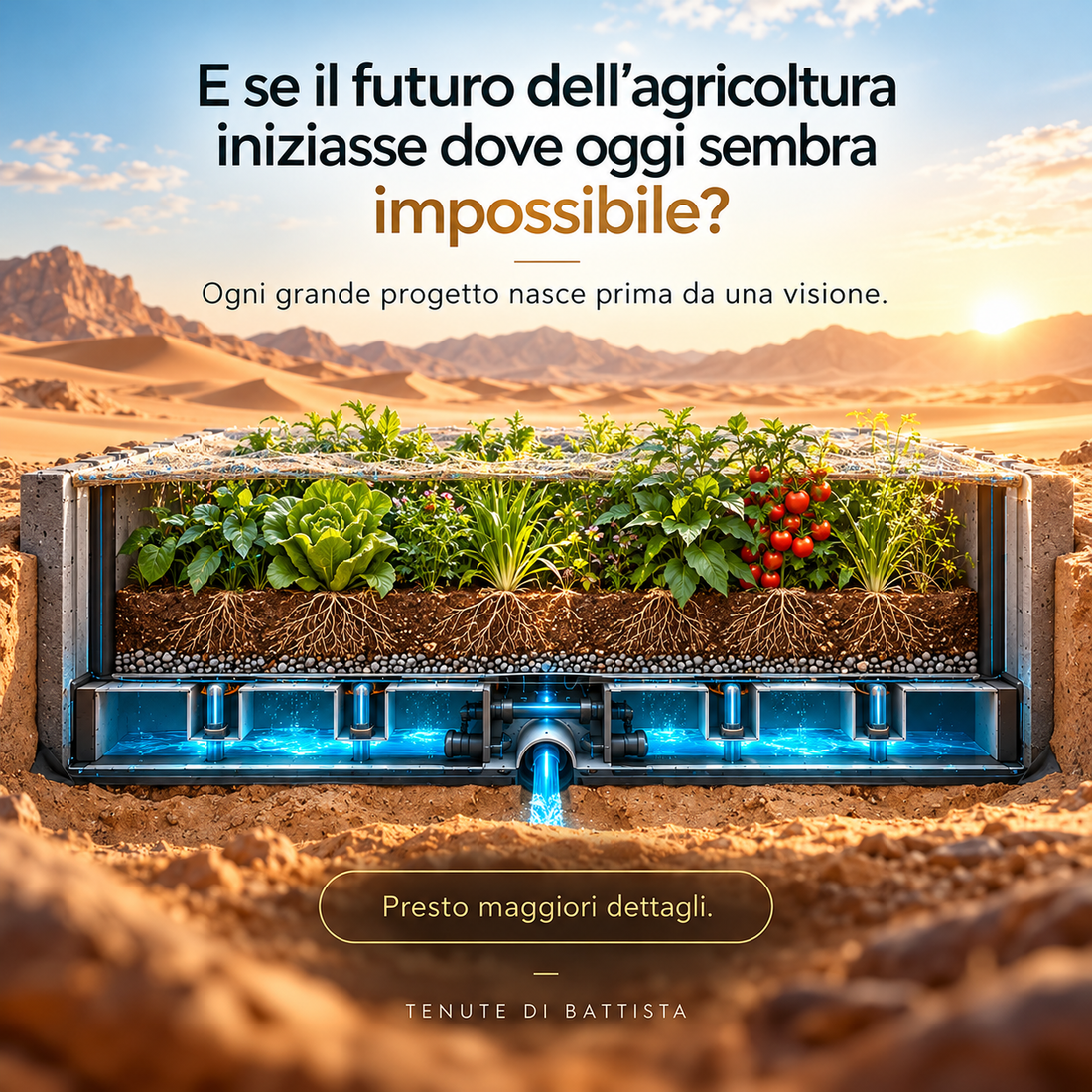 Italia–Emirati: innovazione agricola e TDB Desert BioLoop