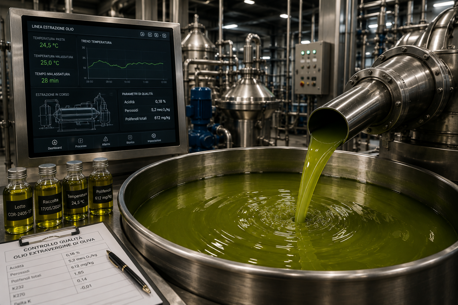 Controllo qualità olio Coratina