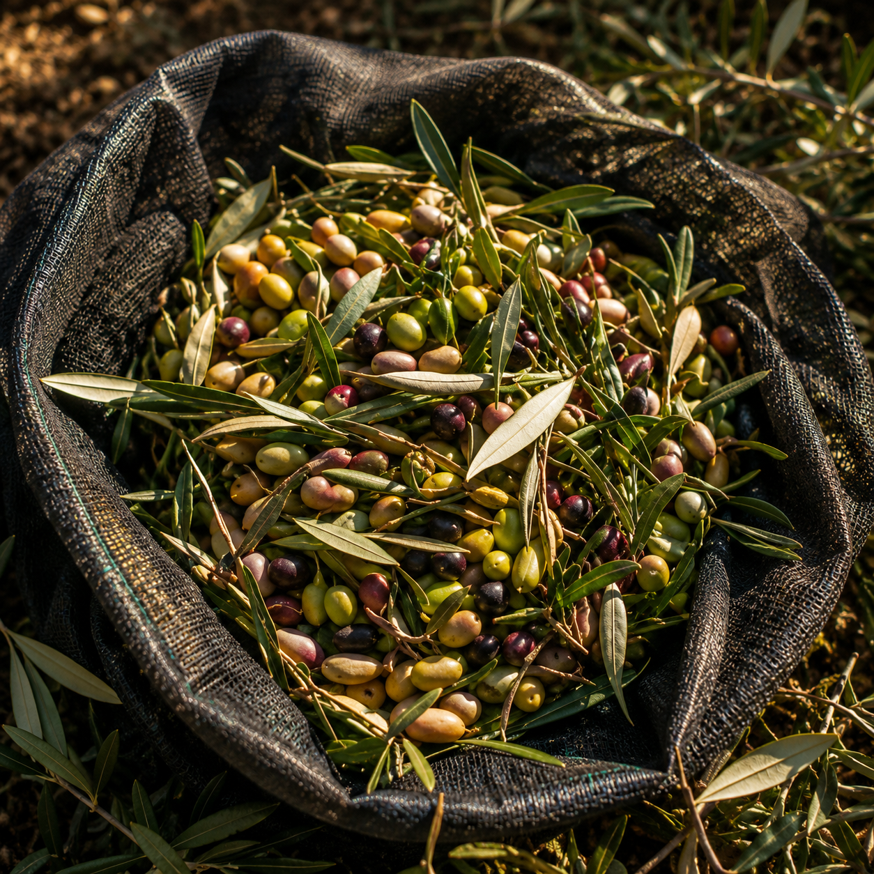 Olive appena raccolte